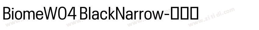 BiomeW04 BlackNarrow字体转换 BiomeW04 BlackNarrow字体转换